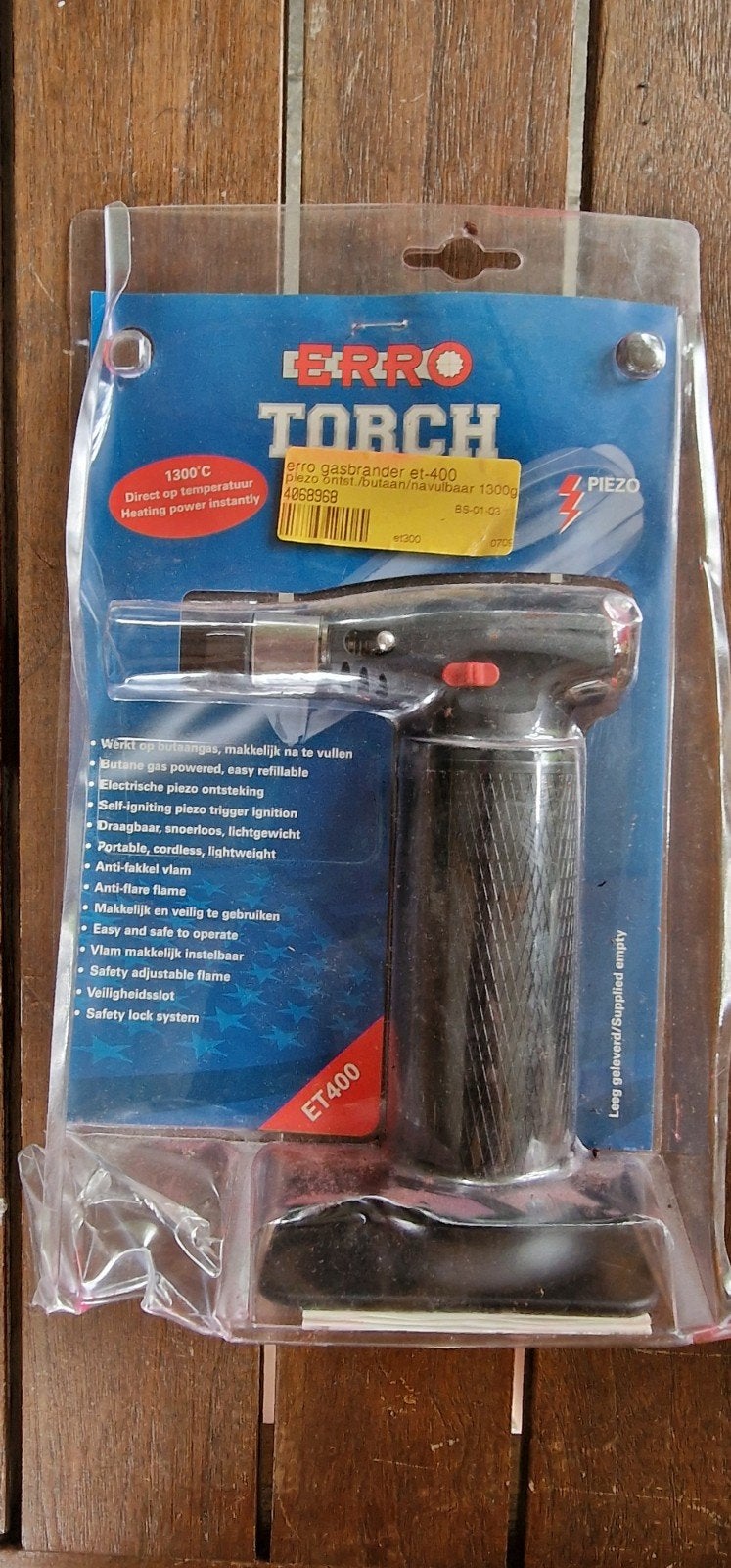 Nieuwe Ferro Torch ET400 Gasbrander - Veelzijdig en Compact, Ophalen of Verzenden, Nieuw, Overige typen, Overige merken