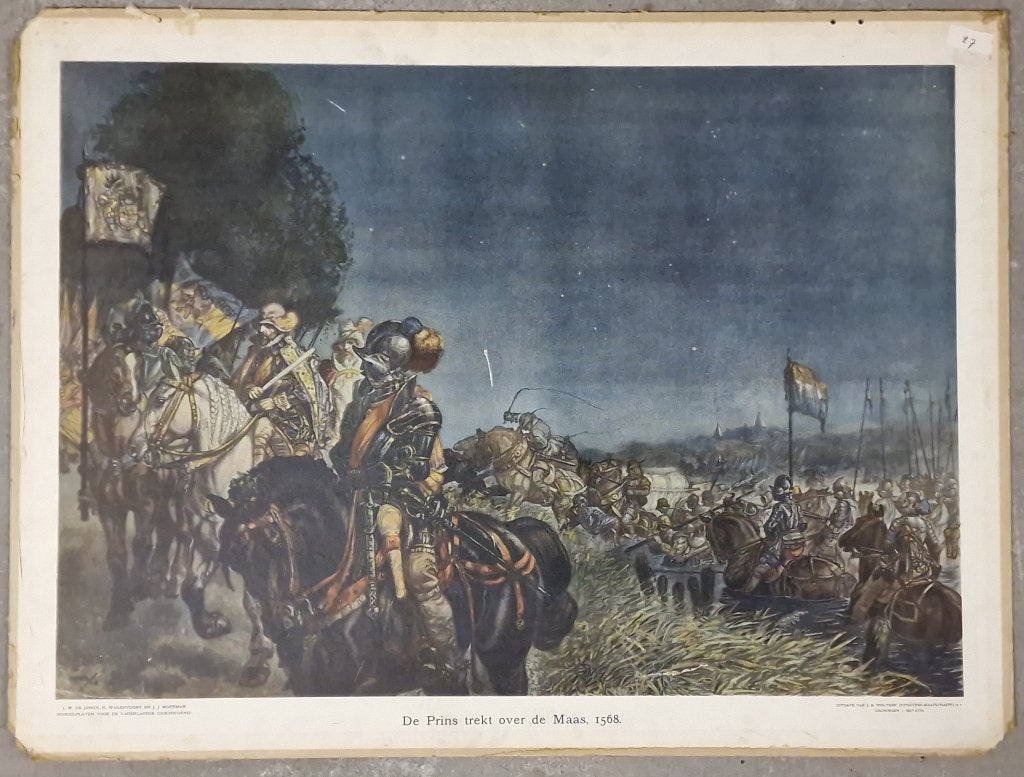De Prins trekt over de Maas, 1568, Antiek en Kunst, Ophalen, Geschiedenis