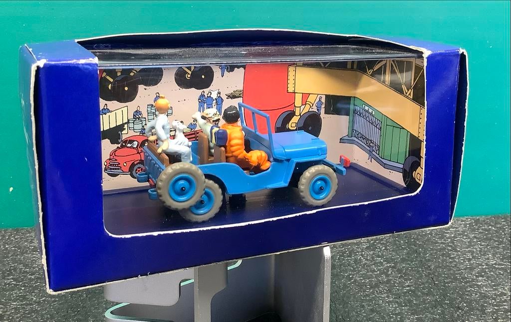 Kuifje in de Jeep uit Raket naar de maan. Hergé Moulinsart, Overige merken, 1:50 of kleiner, Auto, Ophalen of Verzenden