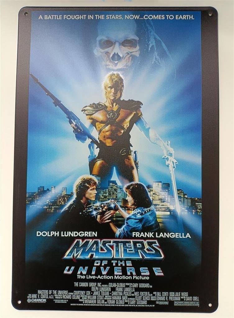 MASTERS OF THE UNIVERSE Metalen film Wandbord poster, Verzenden, Nieuw, Film, Foto of Kaart