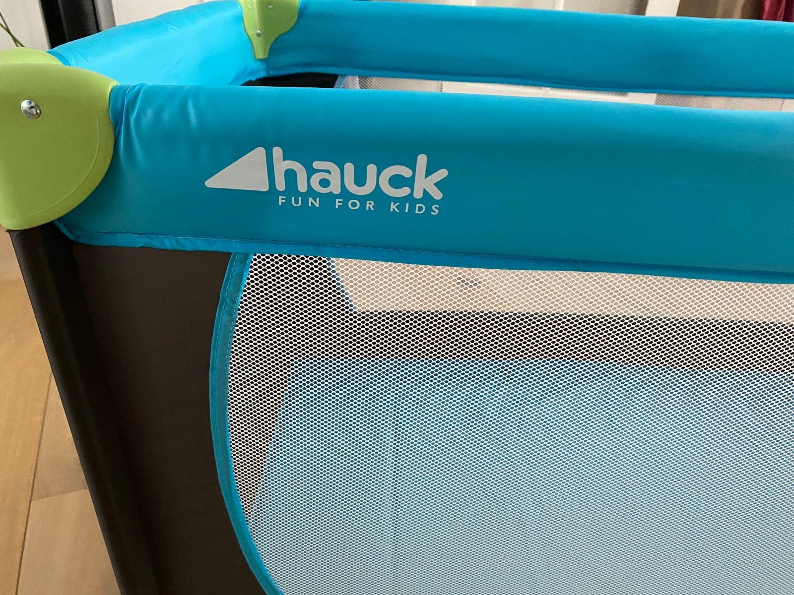 Campingbedje Hauck Dream n Play Reisbed - Blauw, Ophalen of Verzenden, Zo goed als nieuw, Rechthoekig