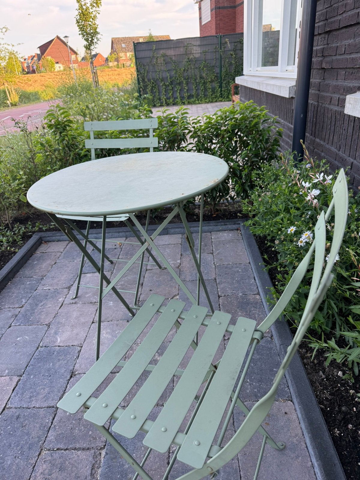 Fermob bistro setje | Cactus, Tuin en Terras, Overige materialen, Gebruikt, Tuinset, Ophalen