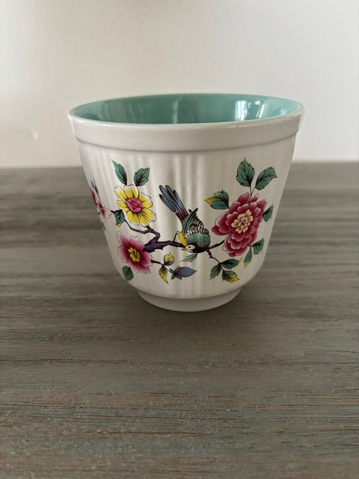 Old Foley James Kent - decor Chinese Rose - bloempot 12 cm, Ophalen of Verzenden