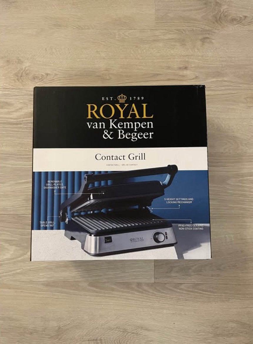 GESEALD NIEUW Contactgrill Tosti Grill apparaat, Witgoed en Apparatuur, Contactgrills, Ophalen, Zo goed als nieuw