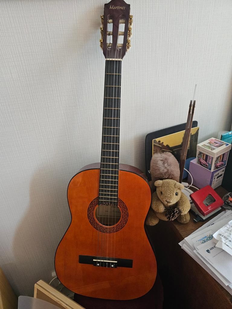 Martinez Spaanse gitaar - Ideaal voor beginners, Ophalen, Gebruikt, Klassieke of Spaanse gitaar