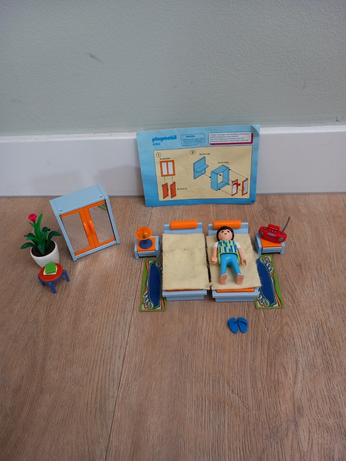 4284 Slaapkamer Playmobil, Ophalen, Gebruikt, Complete set, Overige typen