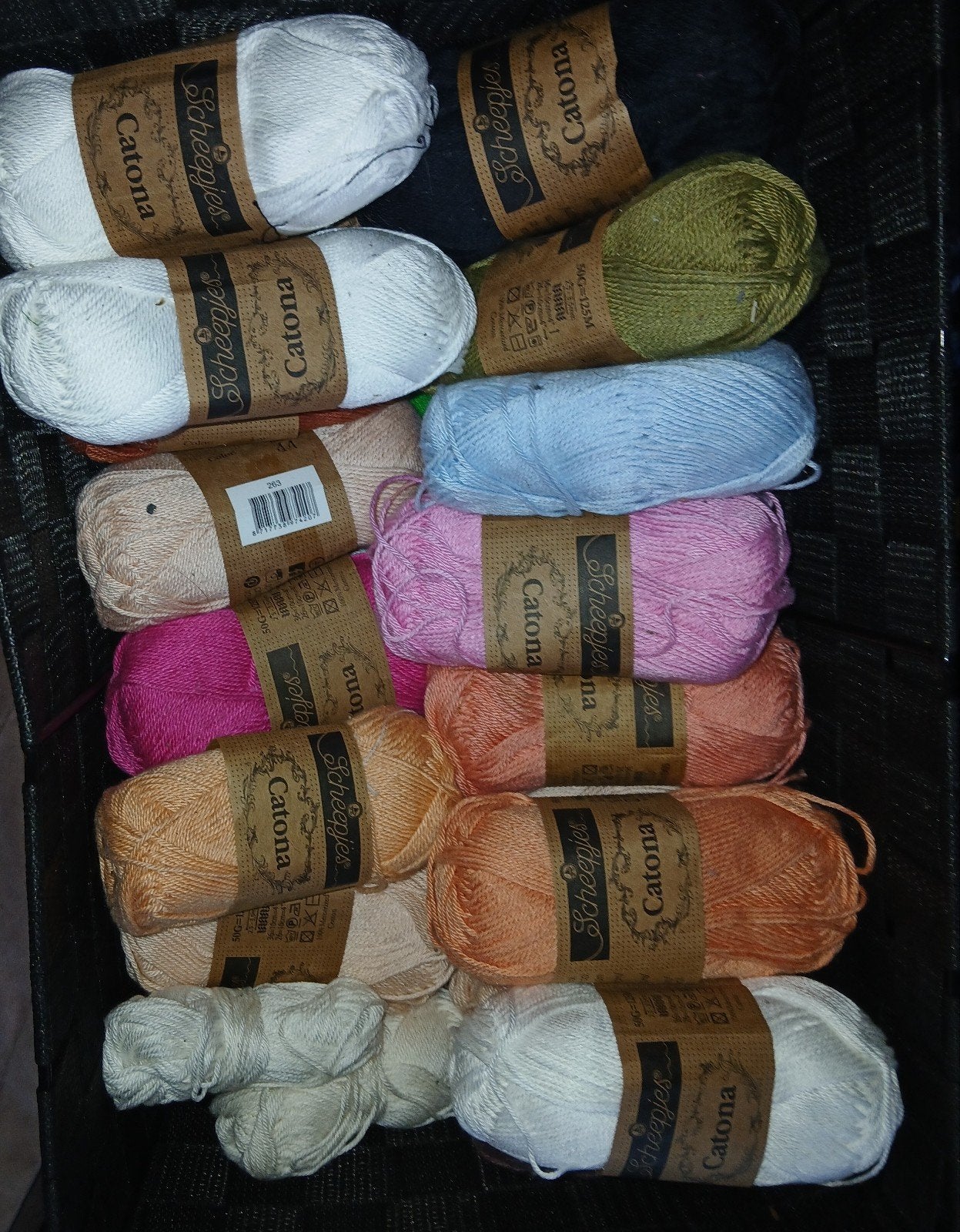 Scheepjes Catona garenpakket diverse kleuren, Hobby en Vrije tijd, Breien en Haken, Ophalen of Verzenden, Breien of Haken, Wol of Garen