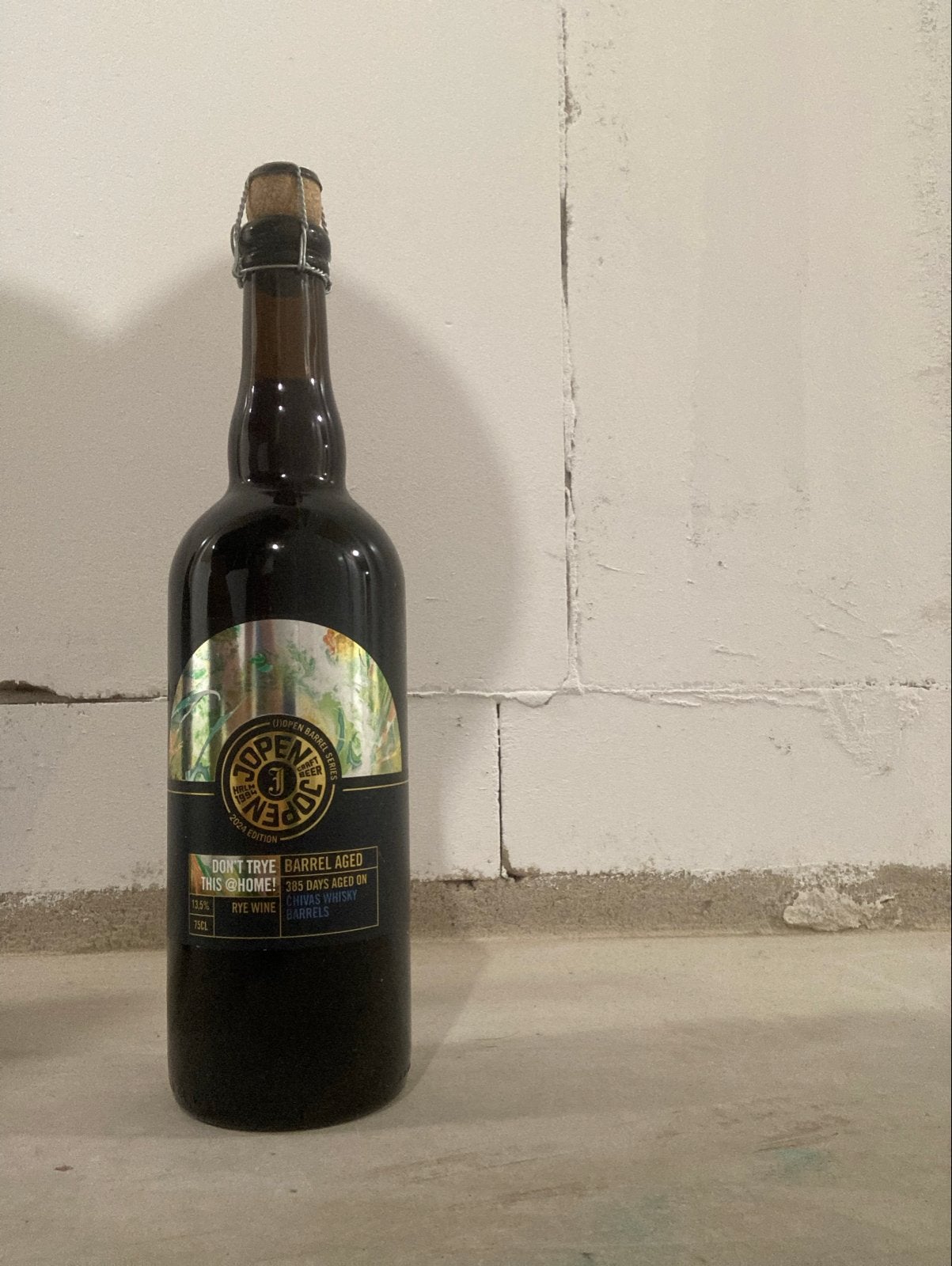 Jopen Barrel Aged Rye Wine - Don't Try This @ Home, Verzamelen, Biermerken, Ophalen, Nieuw, Flesje(s), Overige merken