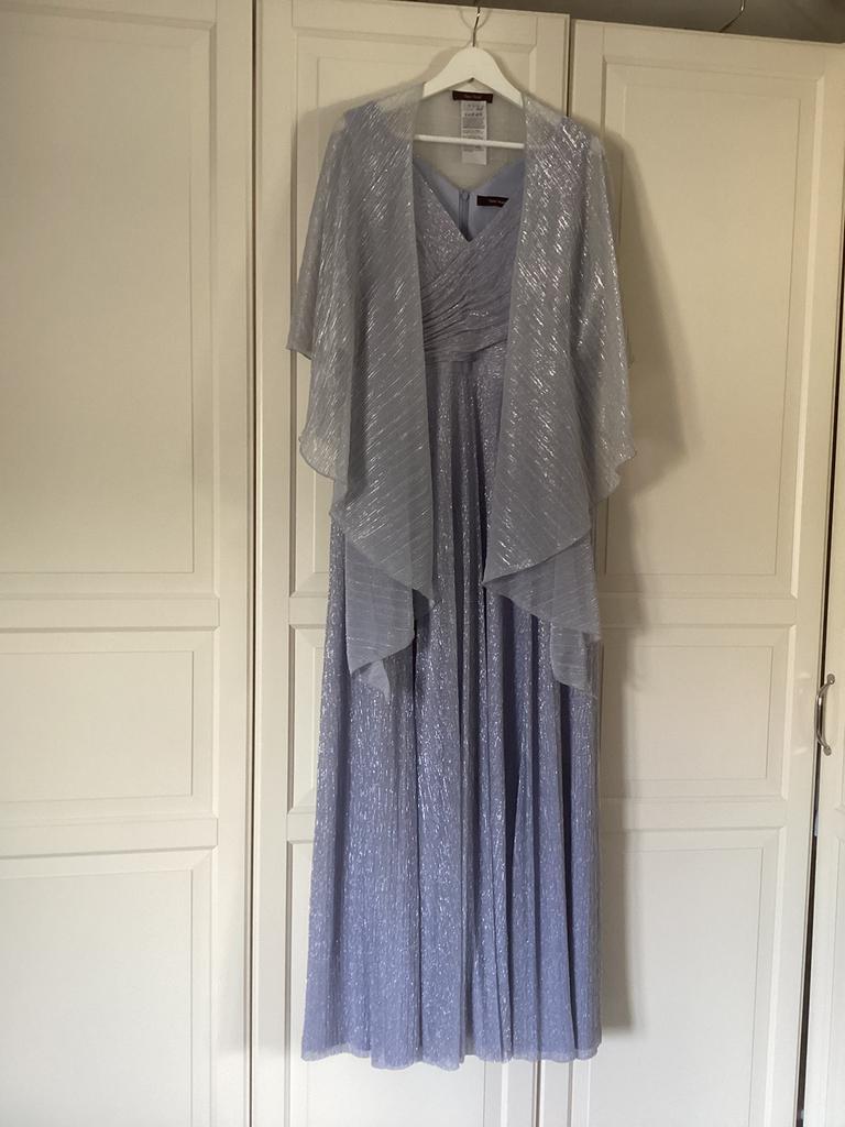 Nieuwe Vera Mont Avondjurk met sjaal/ bolero, Galajurk, Blauw, Maat 42/44 (L), Nieuw