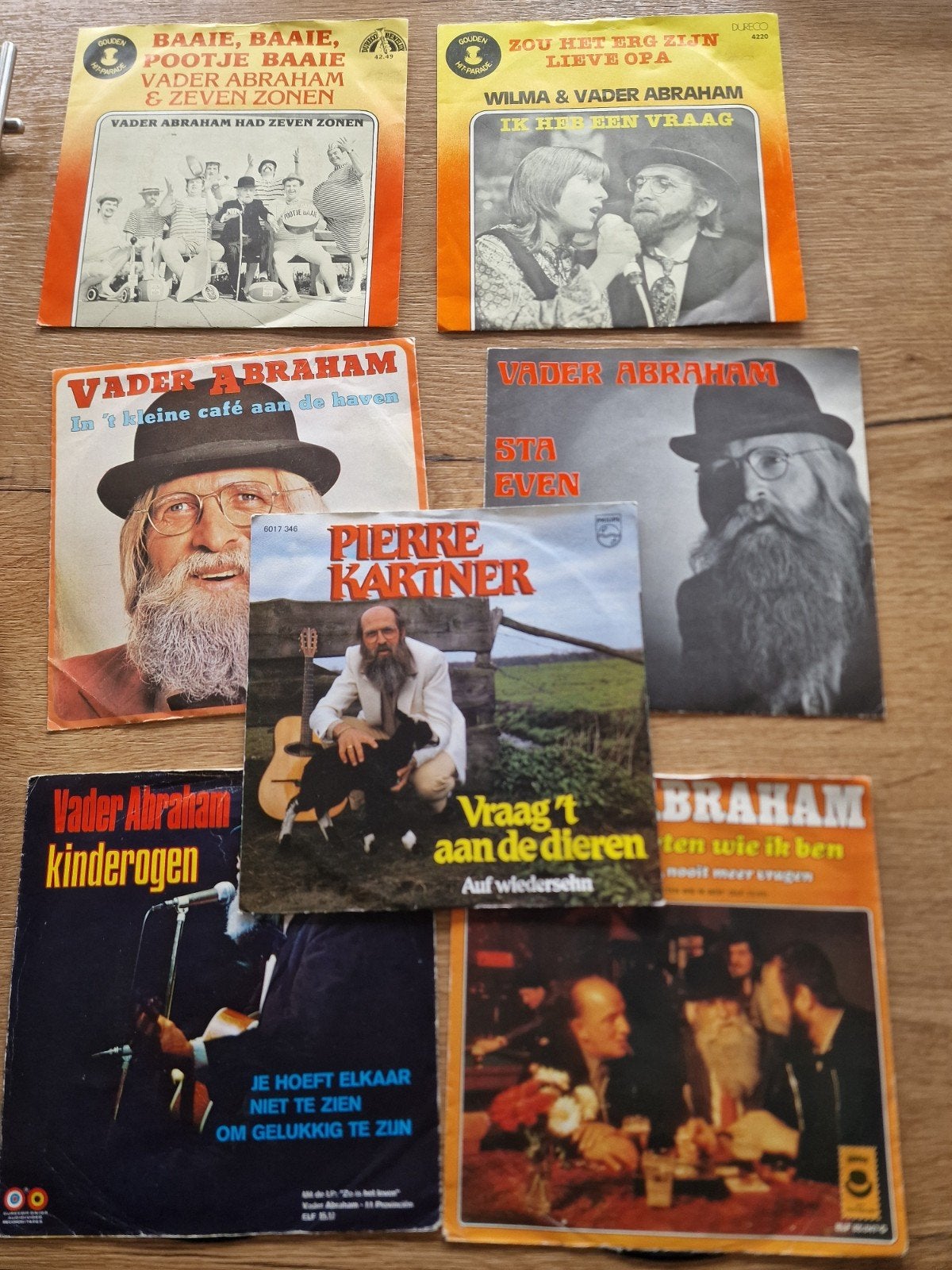 Vader Abraham en Pierre Kartner Singles Collectie, Cd's en Dvd's, Gebruikt, 7 inch, Ophalen of Verzenden, EP