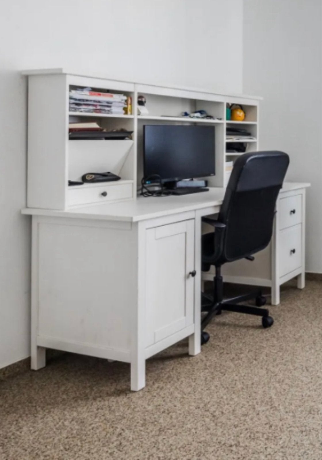 IKEA Hemnes bureau met bovenopstelling, Gebruikt, Scandinavisch, Ophalen of Verzenden, IKEA