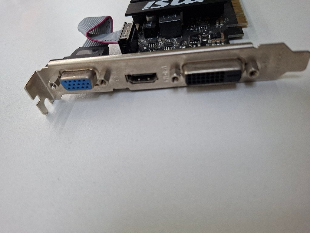 MSI GT 710 Videokaart - Perfect voor basisgebruik, Computers en Software, Videokaarten, Gebruikt, PCI-Express 2, GDDR3, HDMI