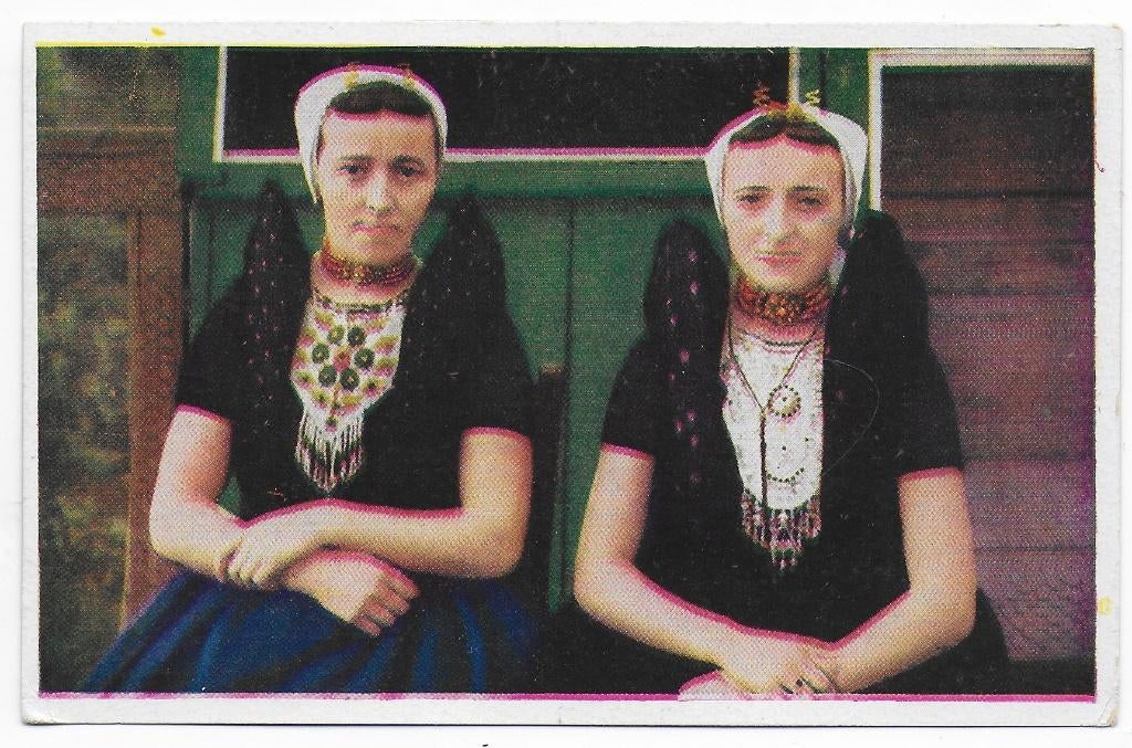 Axel Klederdracht Ansichtkaart Ongelopen ( B6928 ), Ophalen of Verzenden, 1940 tot 1960, Ongelopen, Zeeland
