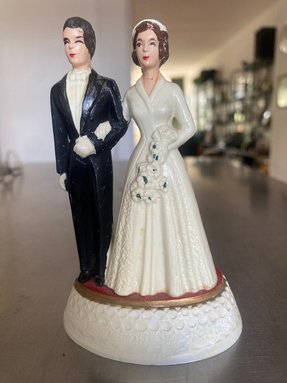 Vintage bruidspaar, Ophalen of Verzenden, Zo goed als nieuw, Taarten, Versiering