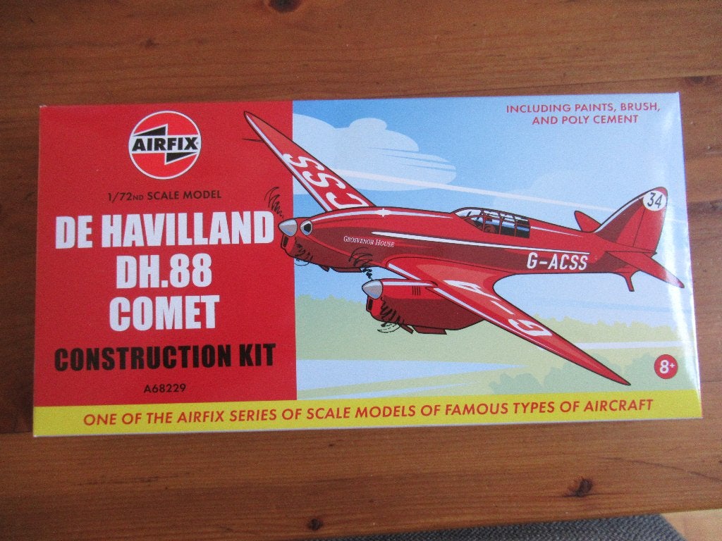 De Havilland DH.88 Comet (Airfix 1/72) incl. lijm & verf, Overige merken, 1:72 tot 1:144, Nieuw, Ophalen of Verzenden