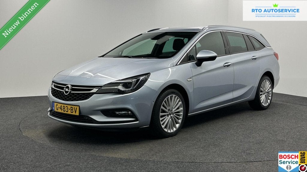 Opel Astra Sports Tourer 1.0 Turbo Innovation TREKHAAK LEER, Voorwielaandrijving, Gebruikt, 1178 kg, Met garantie (alle)