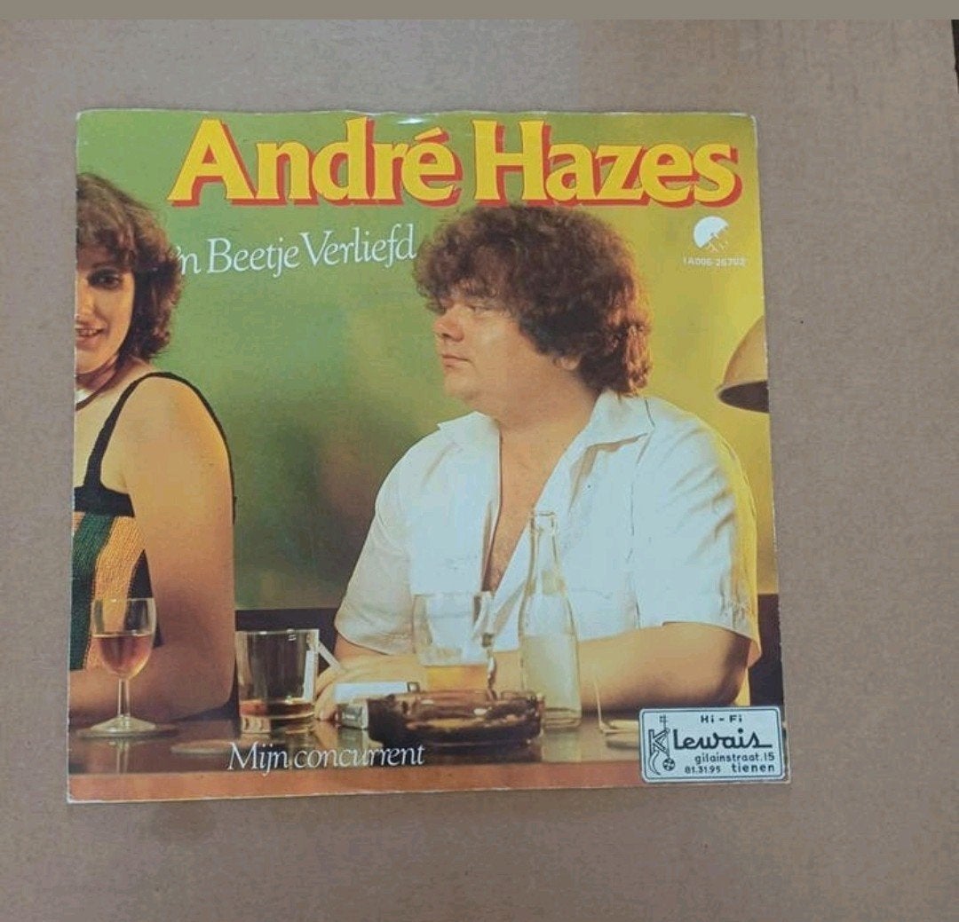 André Hazes  - 'N Beetje Verliefd, Cd's en Dvd's, Vinyl Singles, Gebruikt, 7 inch, Ophalen of Verzenden, Beschermende buitenhoes