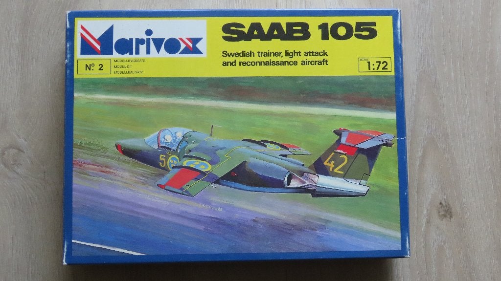 SAAB 105 Swedish Trainer Marivox 1/72, Overige merken, 1:72 tot 1:144, Nieuw, Ophalen of Verzenden