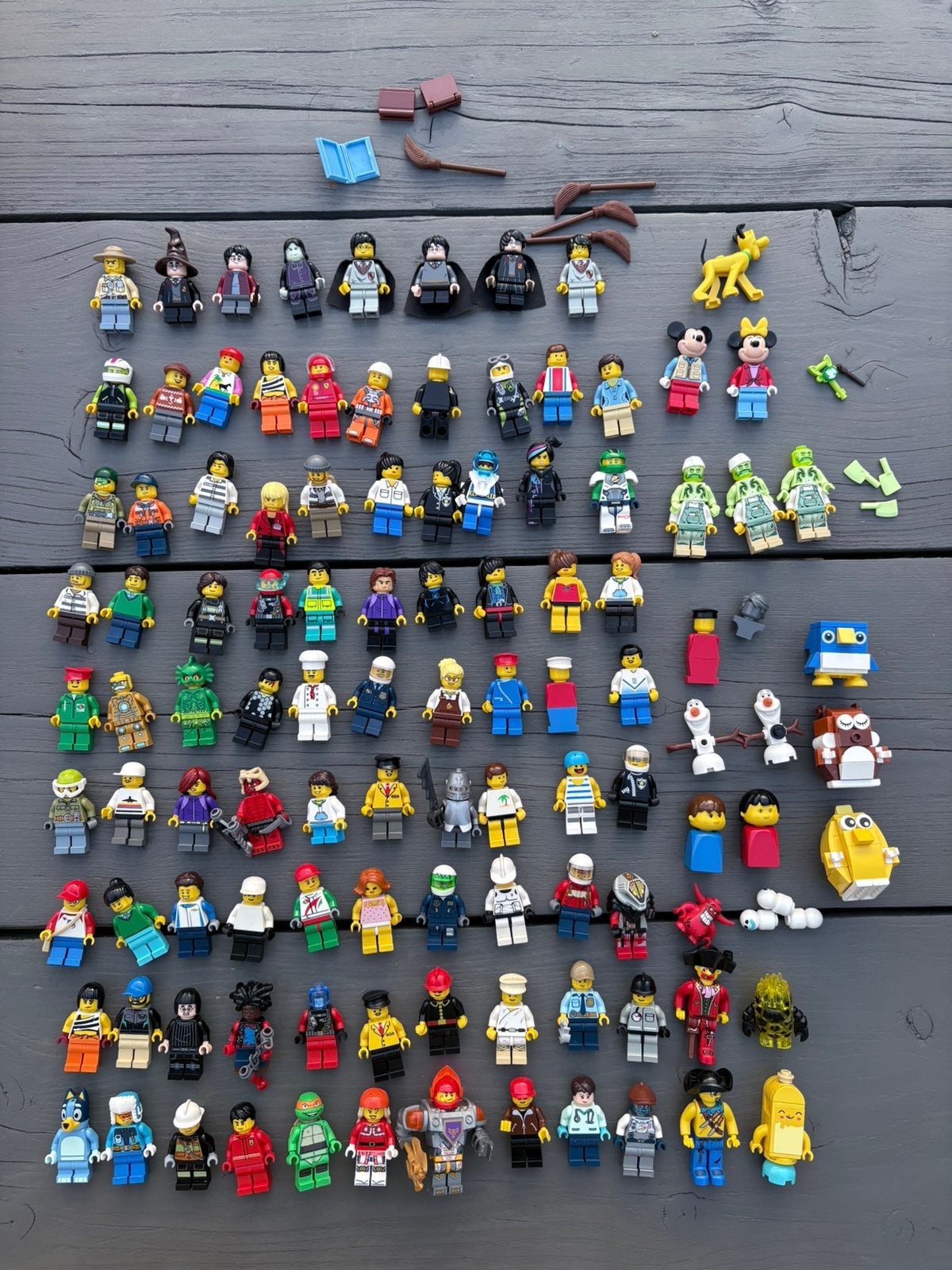 Lego poppetjes uit verschillende sets en series, 190 stuks, Gebruikt, Inclusief minifiguren, Overige thema's, Lego