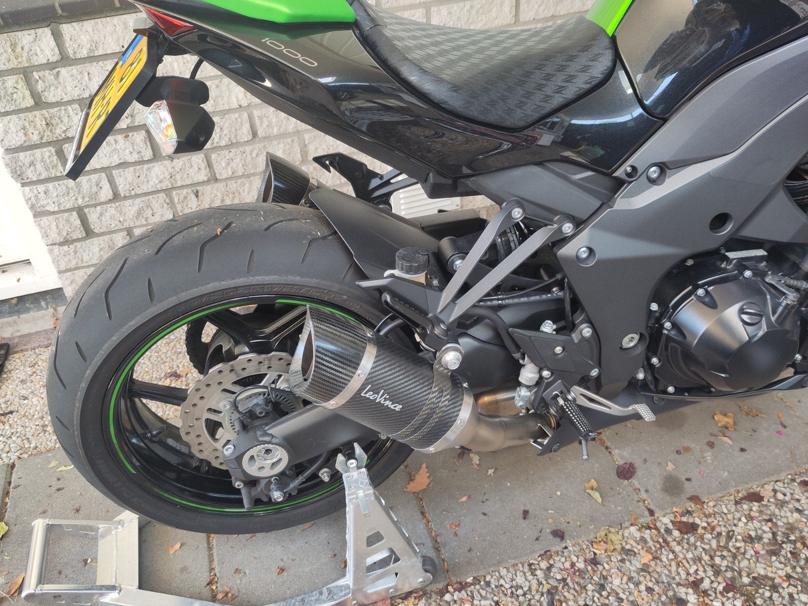 LeoVince slip-on dempers voor Kawasaki Z1000, Motoren, Ophalen of Verzenden, Gebruikt