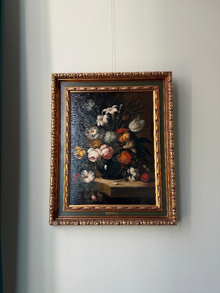 schilderij bloemstilleven, Antiek en Kunst, Kunst | Schilderijen | Klassiek, Ophalen