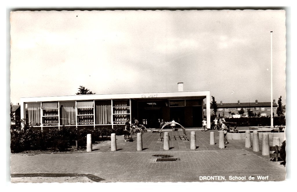 Dronten, School de Werf, Verzenden, 1960 tot 1980, Ongelopen, Flevoland