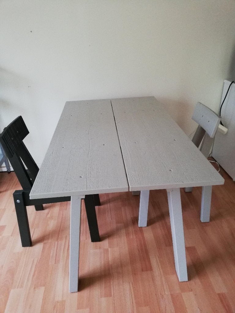 Piet Hein Eek IKEA industriell tafel grijs nieuw in doos, Ophalen, 100 tot 150 cm, Nieuw, 50 tot 100 cm