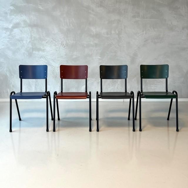Retro stoelen nieuw kantinestoelen stapelstoelen prijs p/st, Overige kleuren, ., Nieuw, Ophalen of Verzenden