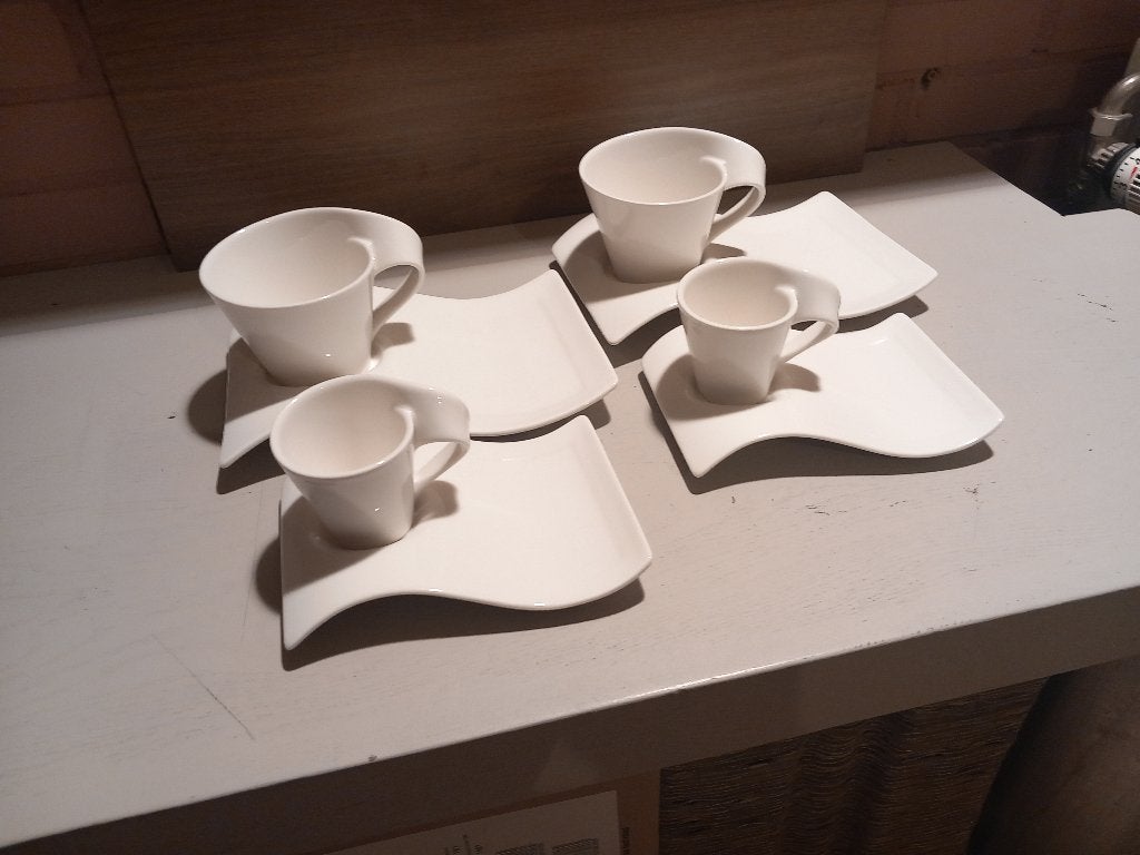 Villeroy en Boch New Wave servies, Ophalen of Verzenden, Zo goed als nieuw, Overige stijlen, Kop(pen) en/of Schotel(s)