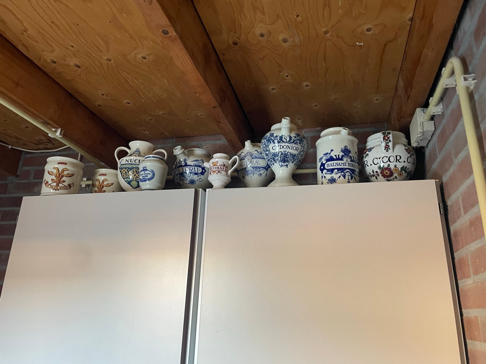 Antieke of oude apothekerspotten - set van 10 stuks, Antiek en Kunst, Ophalen