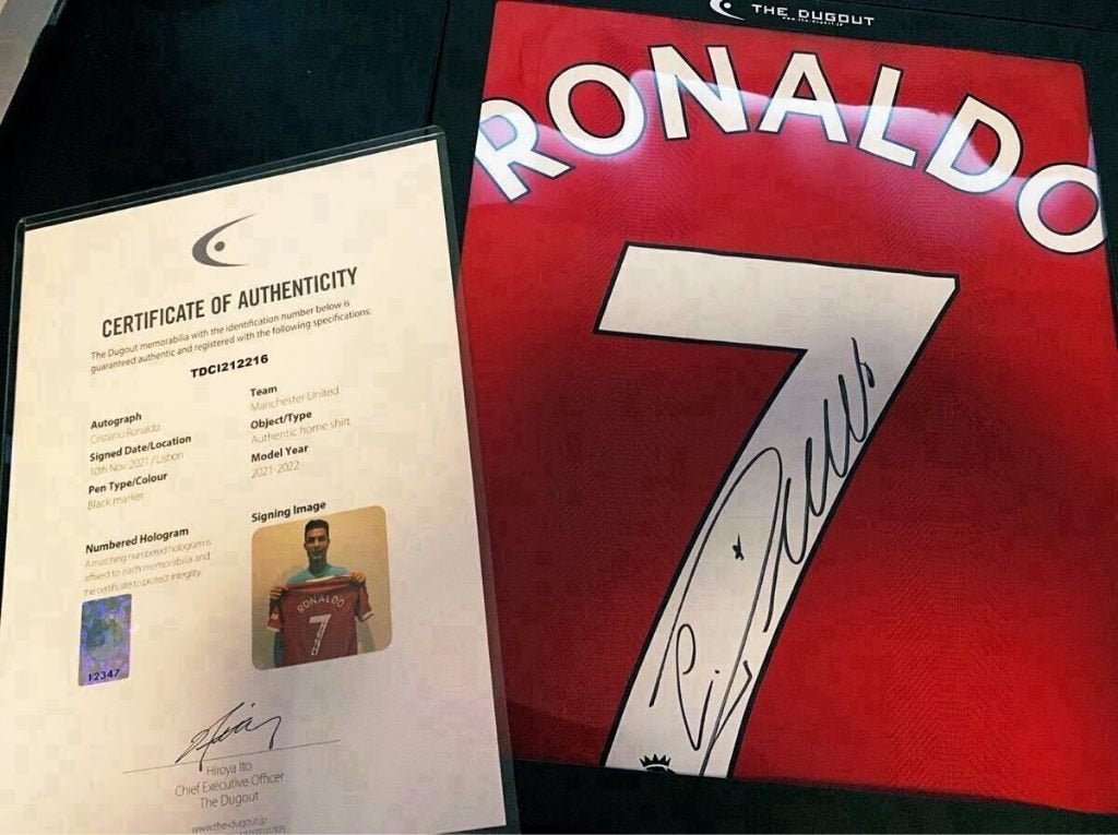 Cristiano Ronaldo gesigneerd Manchester United shirt 7, Ophalen of Verzenden, Nieuw, Buitenlandse clubs, Shirt