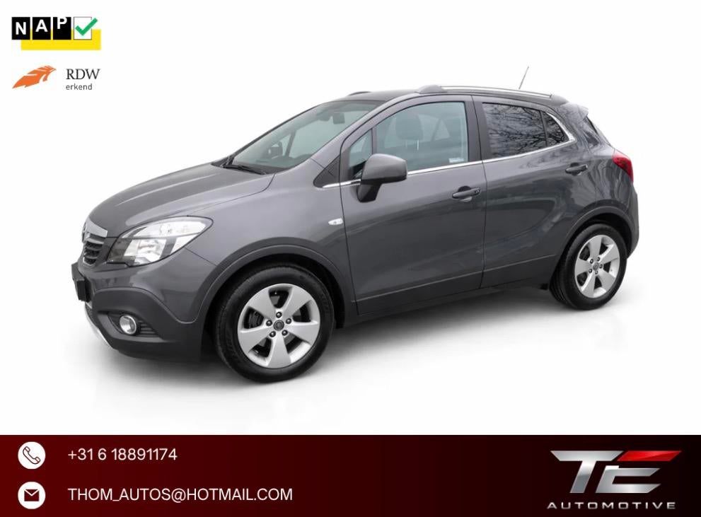 Opel Mokka 1.4 Turbo 140PK Start/stop 2016 Grijs, Auto's, Opel, Voorwielaandrijving, 65 €/maand, Zwart, 4 cilinders