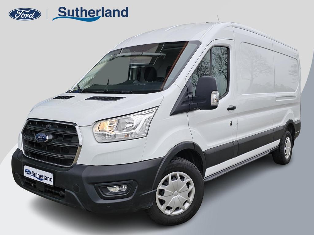 Ford Transit 350 2.0 TDCI L3H2 Trend 130pk Automaat | SCI |, Stof, 4 cilinders, 1850 kg, Wit