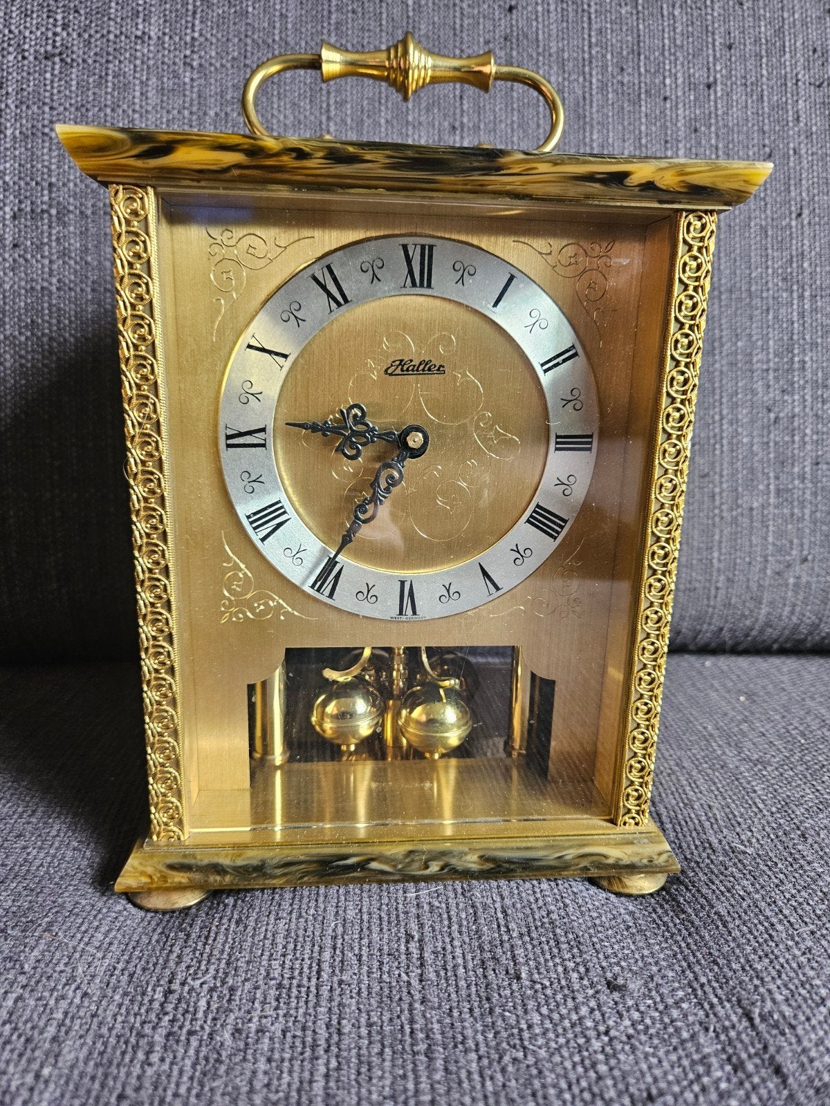vintage Haller schouwklok, Ophalen of Verzenden