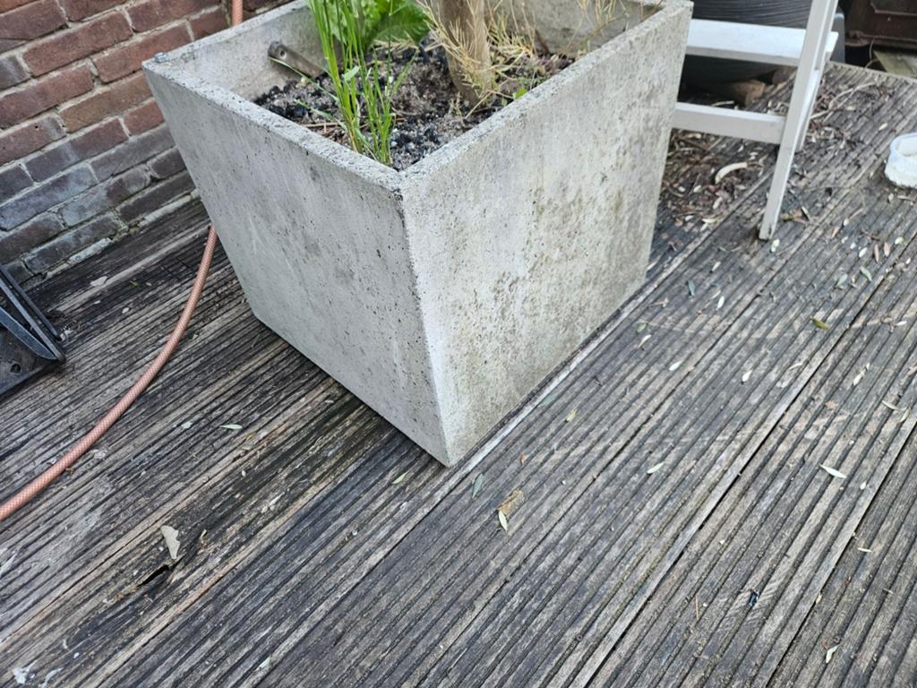 Vierkante plantenbak, Ophalen, Vierkant, Kunststof