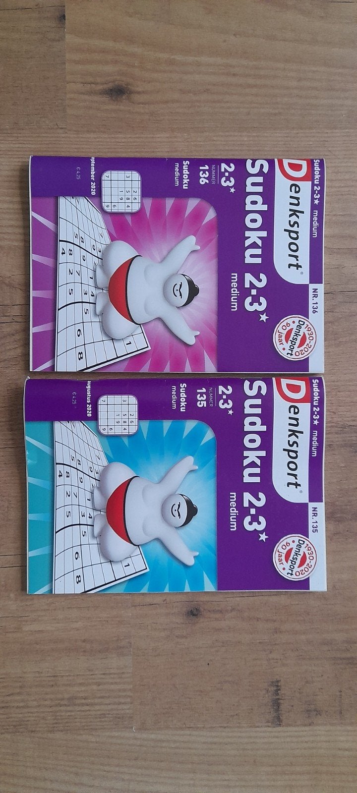 Denksport  Sudoku 2-3*  nr 135 en 136, Hobby en Vrije tijd, Denksport en Puzzels, Ophalen of Verzenden, Minder dan 500 stukjes