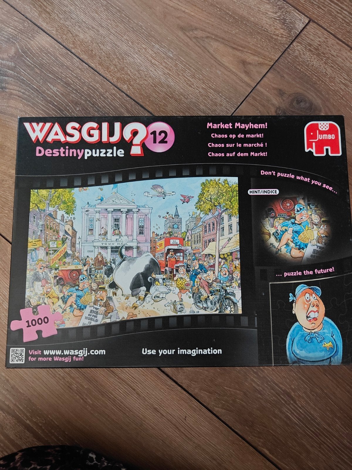 Wasgij Destiny 12 Market Mayhem 1000 stukjes puzzel, Ophalen, 500 t/m 1500 stukjes, Gebruikt, Legpuzzel