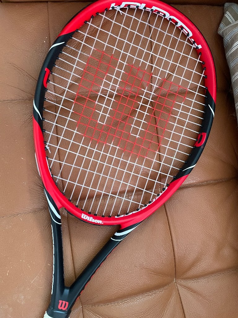 Wilson Federer Pro 105 tennisracket en Babolat tennistas, Sport en Fitness, Ophalen, Gebruikt, Racket, Wilson