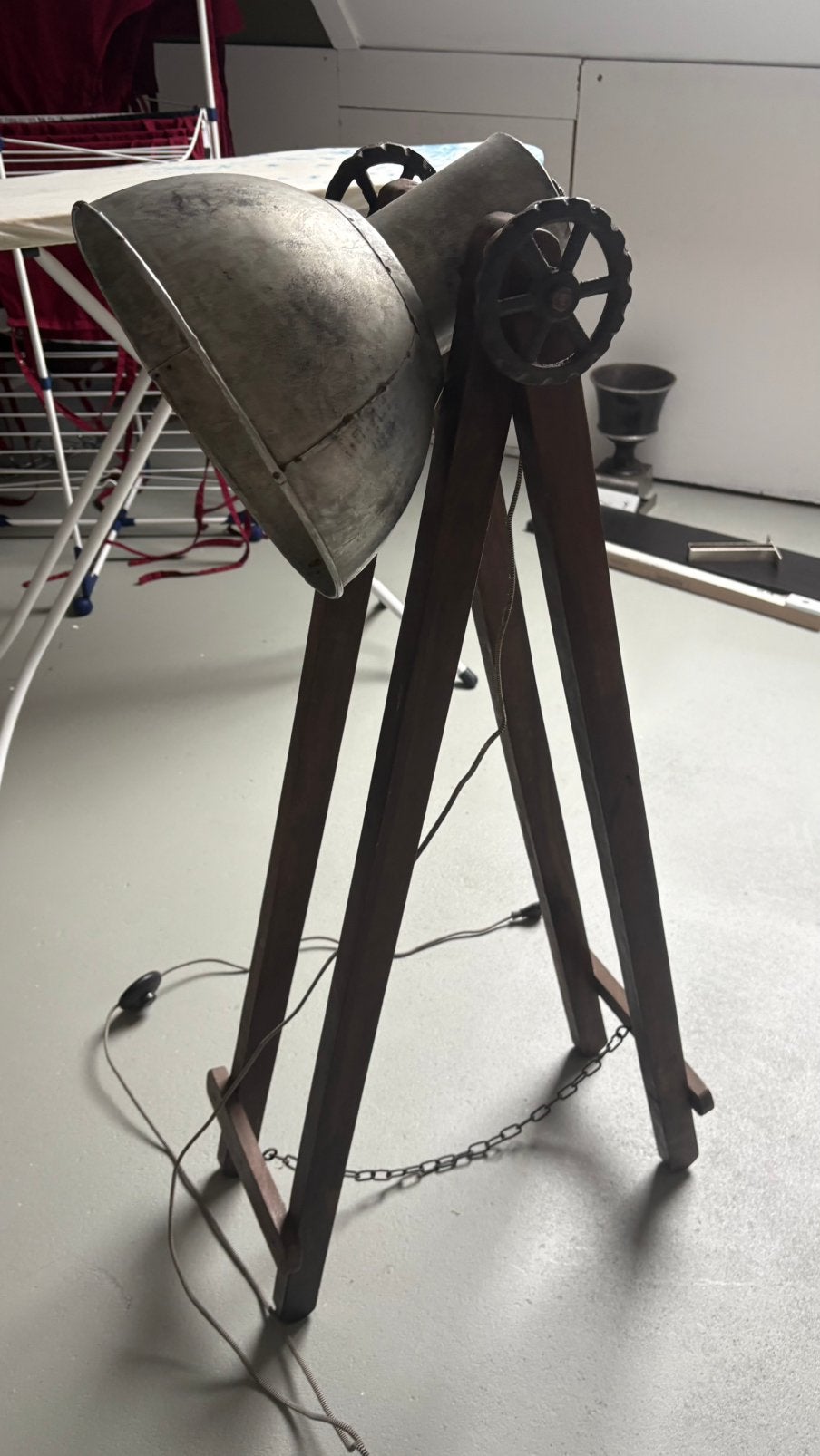 Industriële gave staande lamp nieuw, Ophalen, Zo goed als nieuw