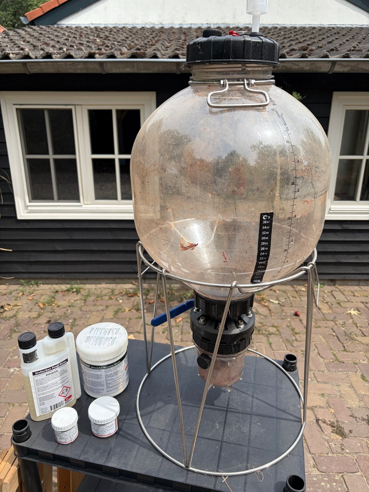Gistvat 30L met accessoires voor bier/wijn brouwen, Ophalen, Gebruikt