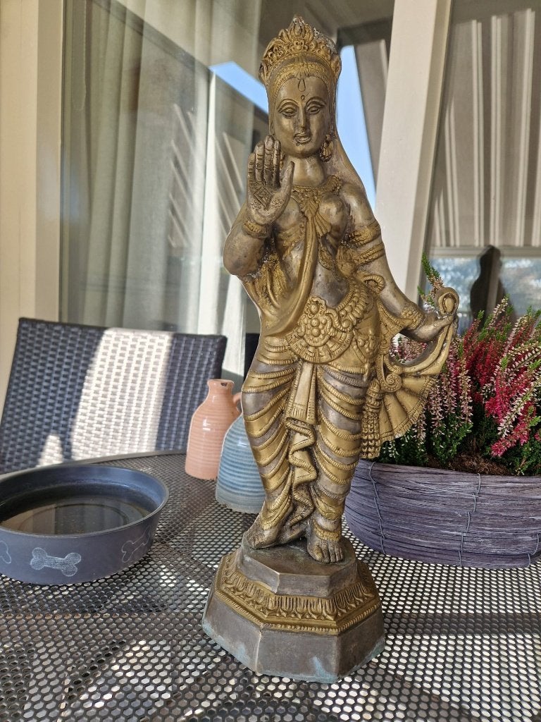 ouden bronzen boeddha beeld, Ophalen of Verzenden