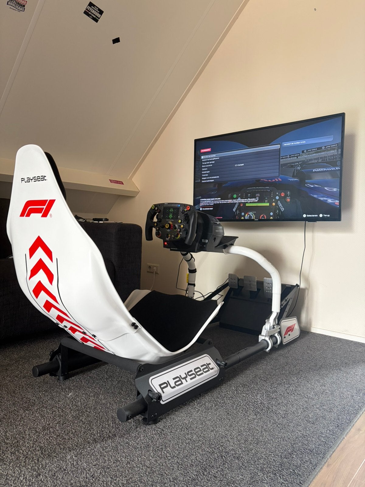 F1 playseat, Ophalen, Zo goed als nieuw