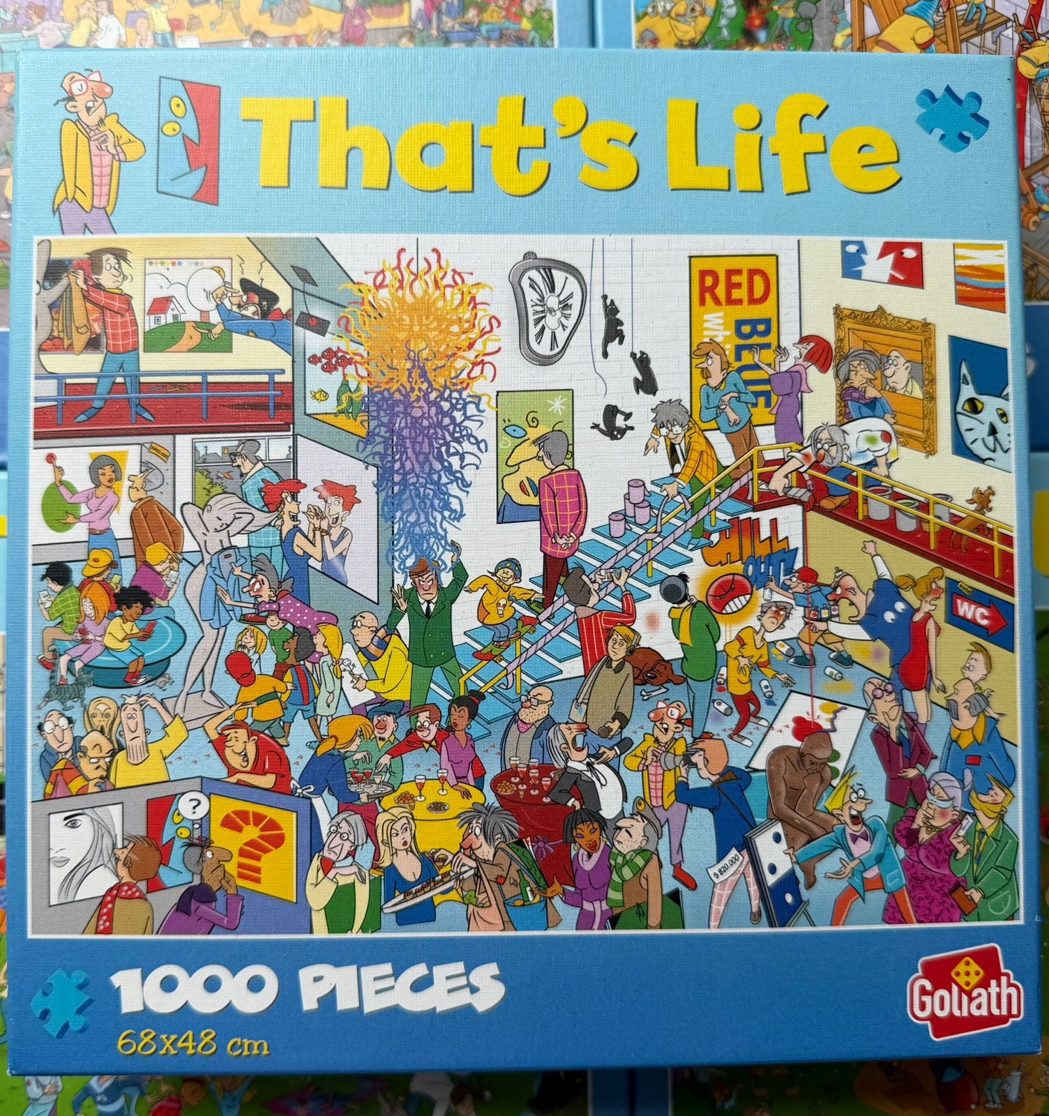 21x That’s Life puzzels 1000 stukjes 68x48xm, Ophalen of Verzenden, 500 t/m 1500 stukjes, Zo goed als nieuw, Legpuzzel