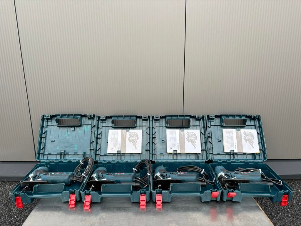 4 X Bosch GST 90 E Decoupeerzaag in koffer, Doe-het-zelf en Verbouw, Gereedschap | Zaagmachines, Bosch, Gebruikt, Contact@nl.bosch.com