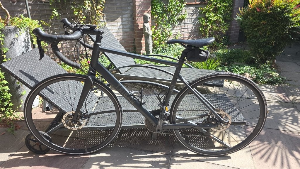 RC Triban 500 Racefiets Zwart (plus accessoires), Fietsen en Brommers, 28 inch, Aluminium, Zo goed als nieuw, 15 tot 20 versnellingen