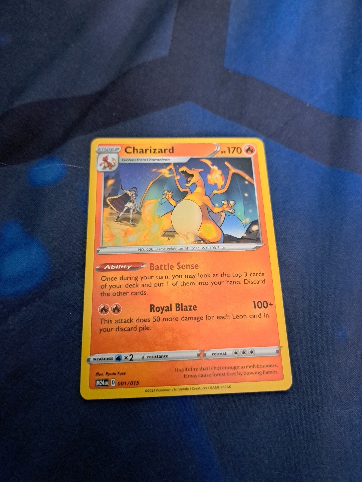 Pokémon Kaart: Charizard M240 001/015, Ophalen of Verzenden, Nieuw, Losse kaart