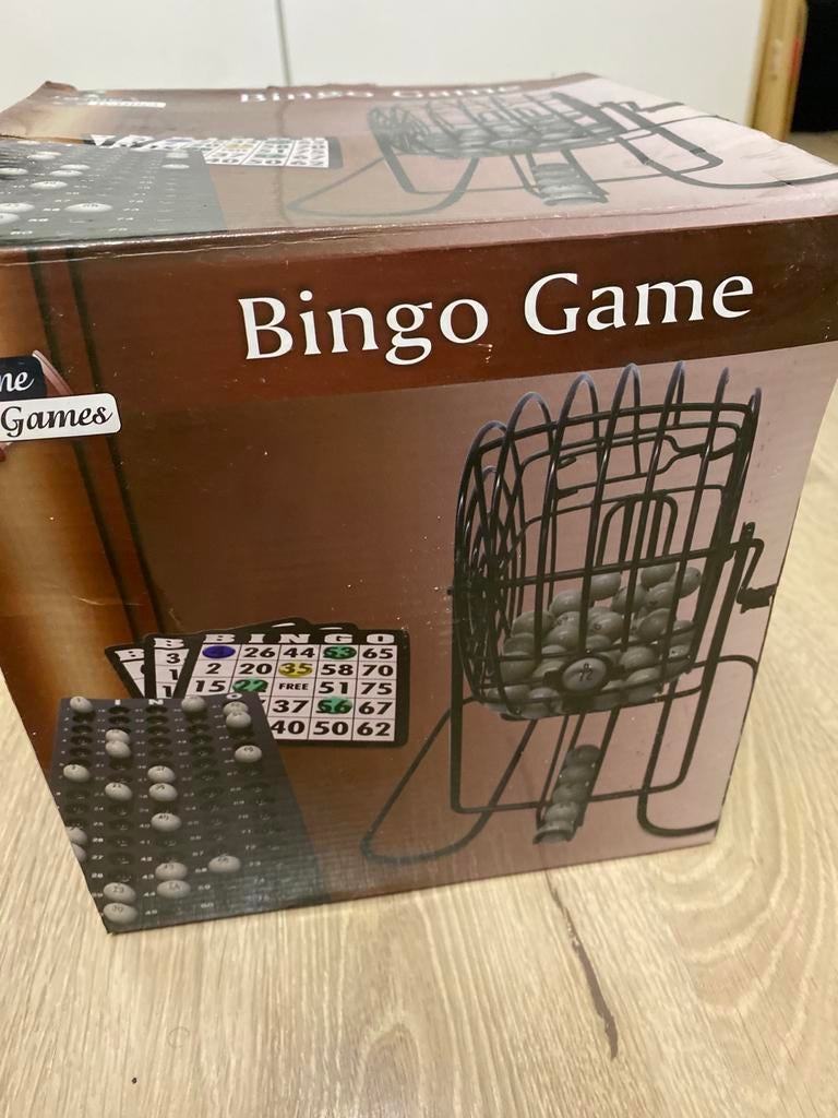 Bingo Spel met ballen en kaarten, Drie of vier spelers, Ophalen of Verzenden, Gebruikt