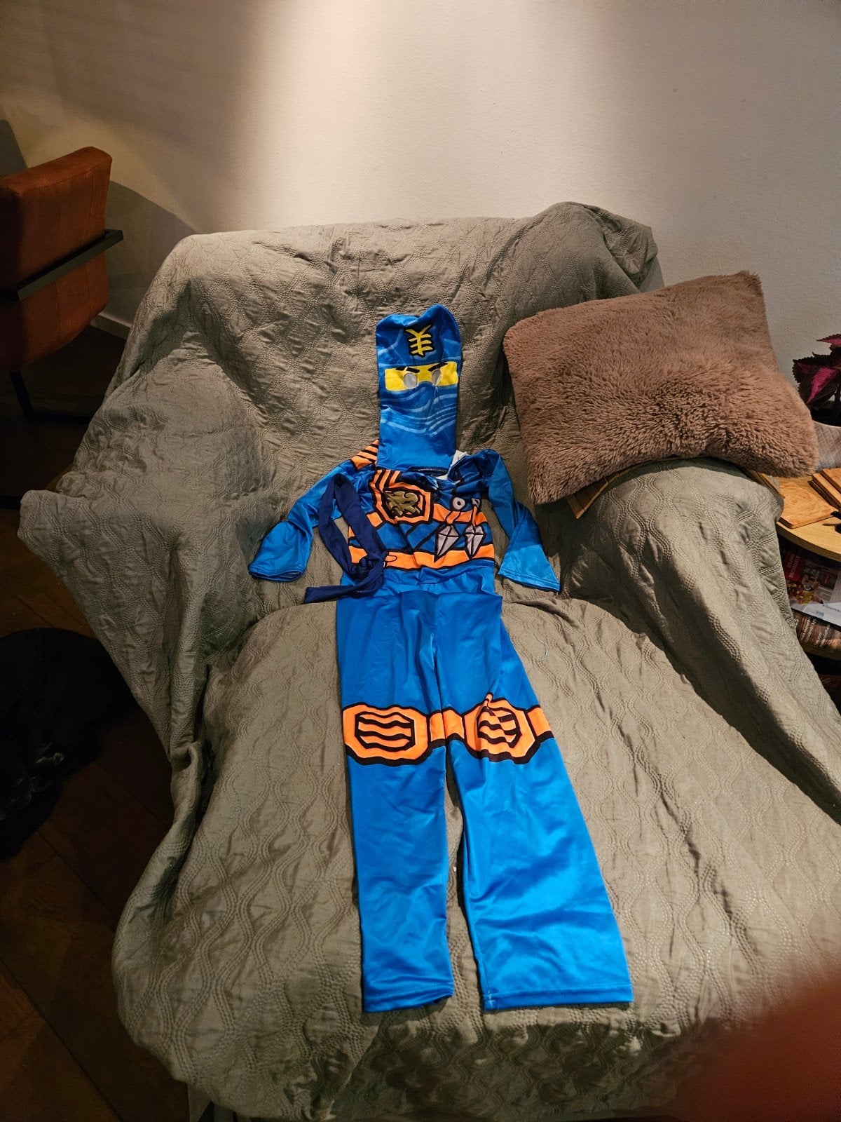 Ninjago Verkleedpak Maat 122/128, Ophalen, Gebruikt, 122 t/m 128, Jongen