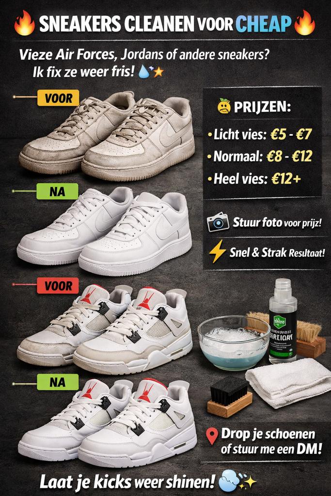 Schoenen schoonmaak service maastricht, Ophalen of Verzenden