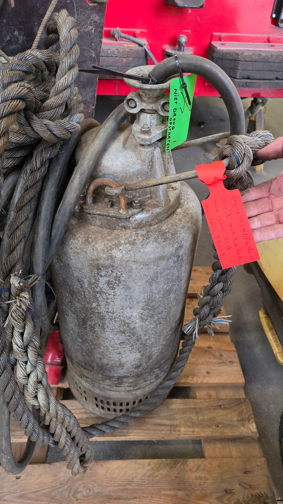 SIGMA Heavy Duty dompelpomp 100 m³ – 400V SIGMA 125-KDFU-170, Gebruikt, -, -, Ophalen of Verzenden